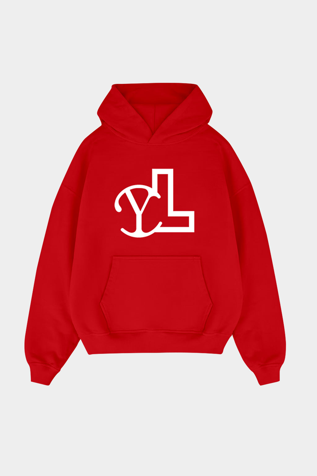 LUPITU MEN'S RED YL LOGO HOODIE