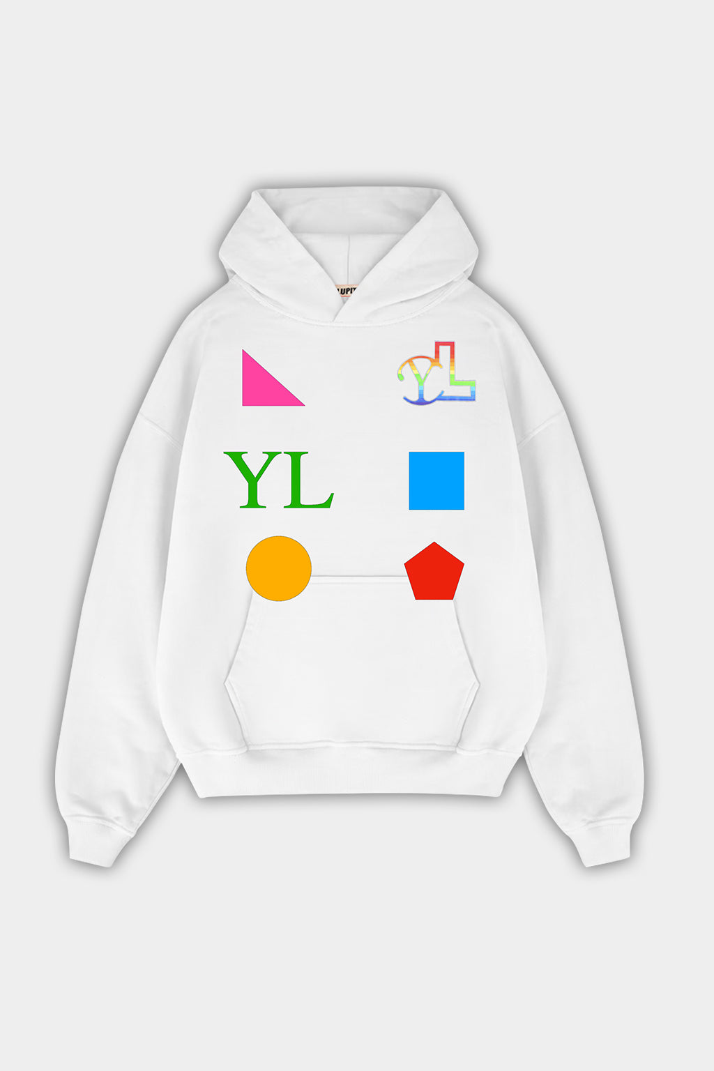 LUPITU MEN'S DOMINO WHITE YL HOODIE