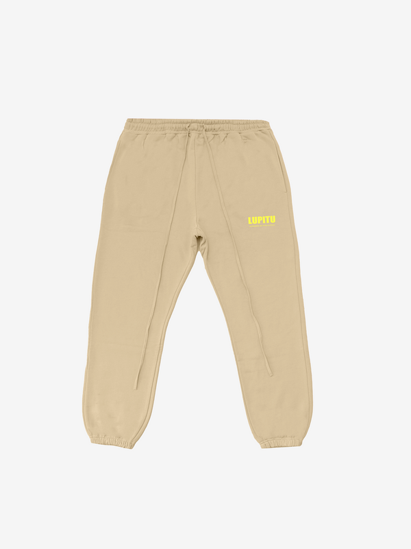 ESSENTIALS POWERED LUPITU CREAM SWEATPANT