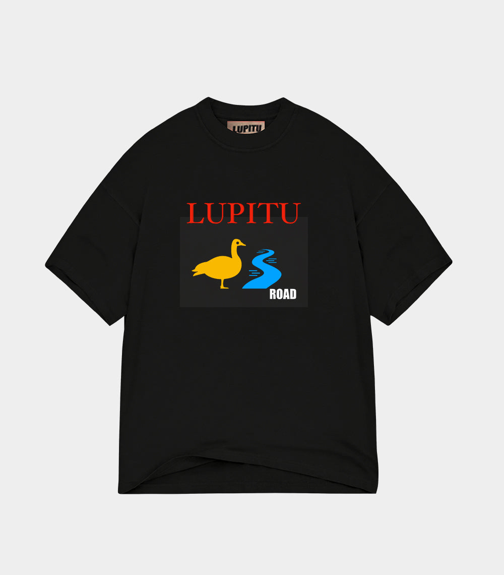 LUPITU MEN'S BLACK SCHWAN TEE