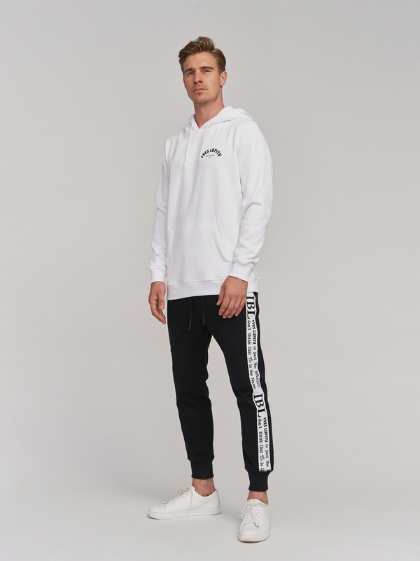 WHITE ATELIER LOGO HOODIE
