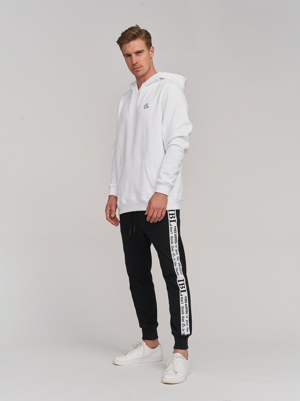 WHITE HOODIE YL SMALL