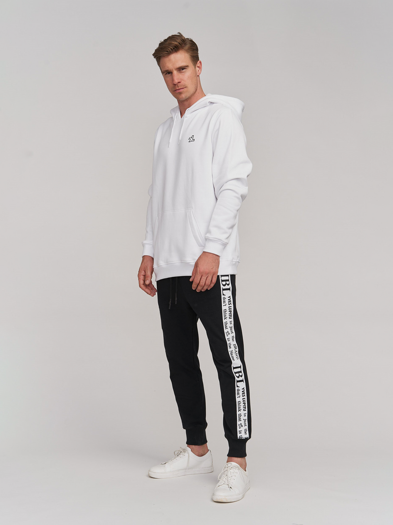 WHITE HOODIE YL SMALL