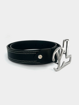 BLACK YL STRAP BELT