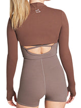 Cropped Cardigan LUPITU Brown