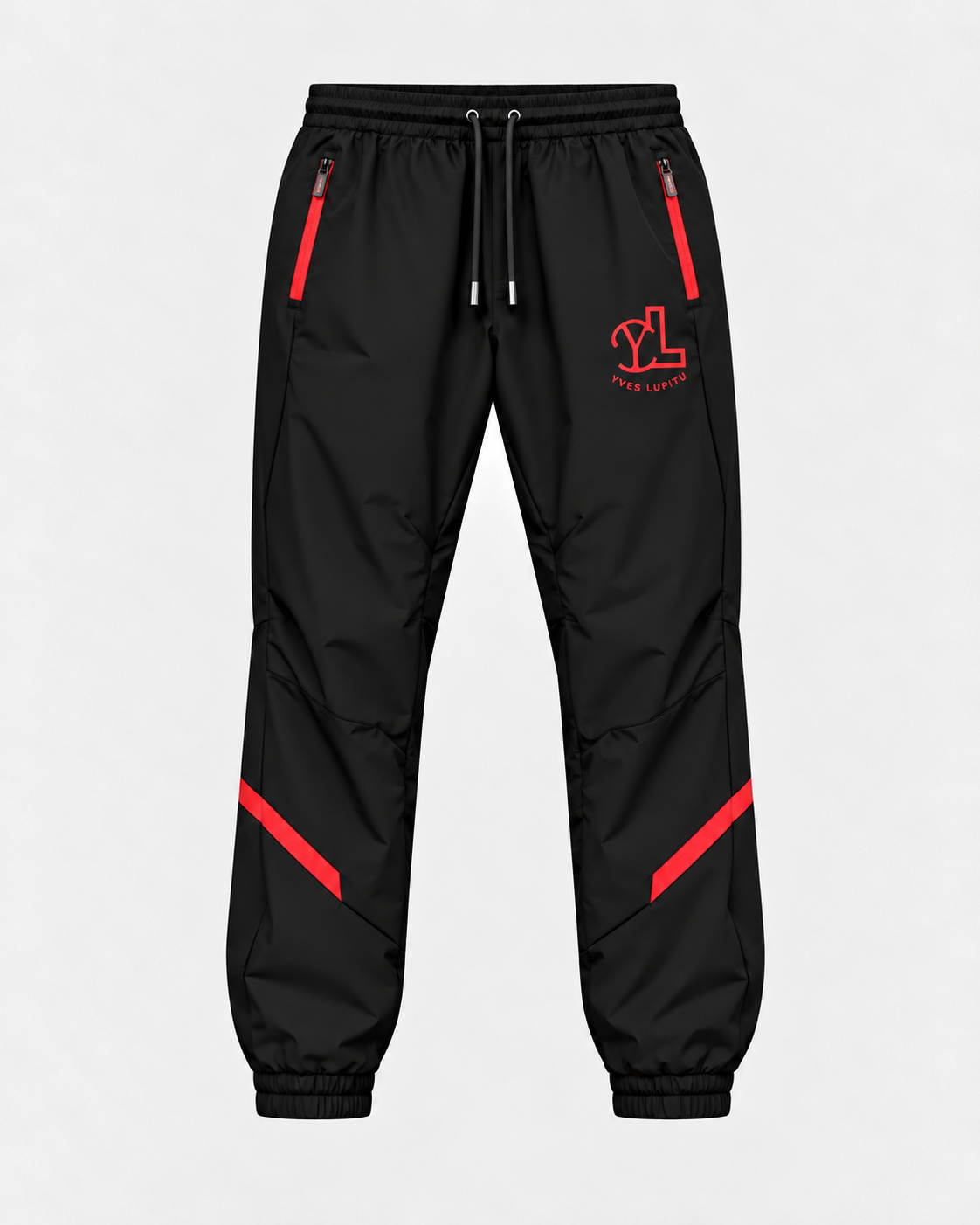 LUPITU CORE BLACK RED TRACK PANTS