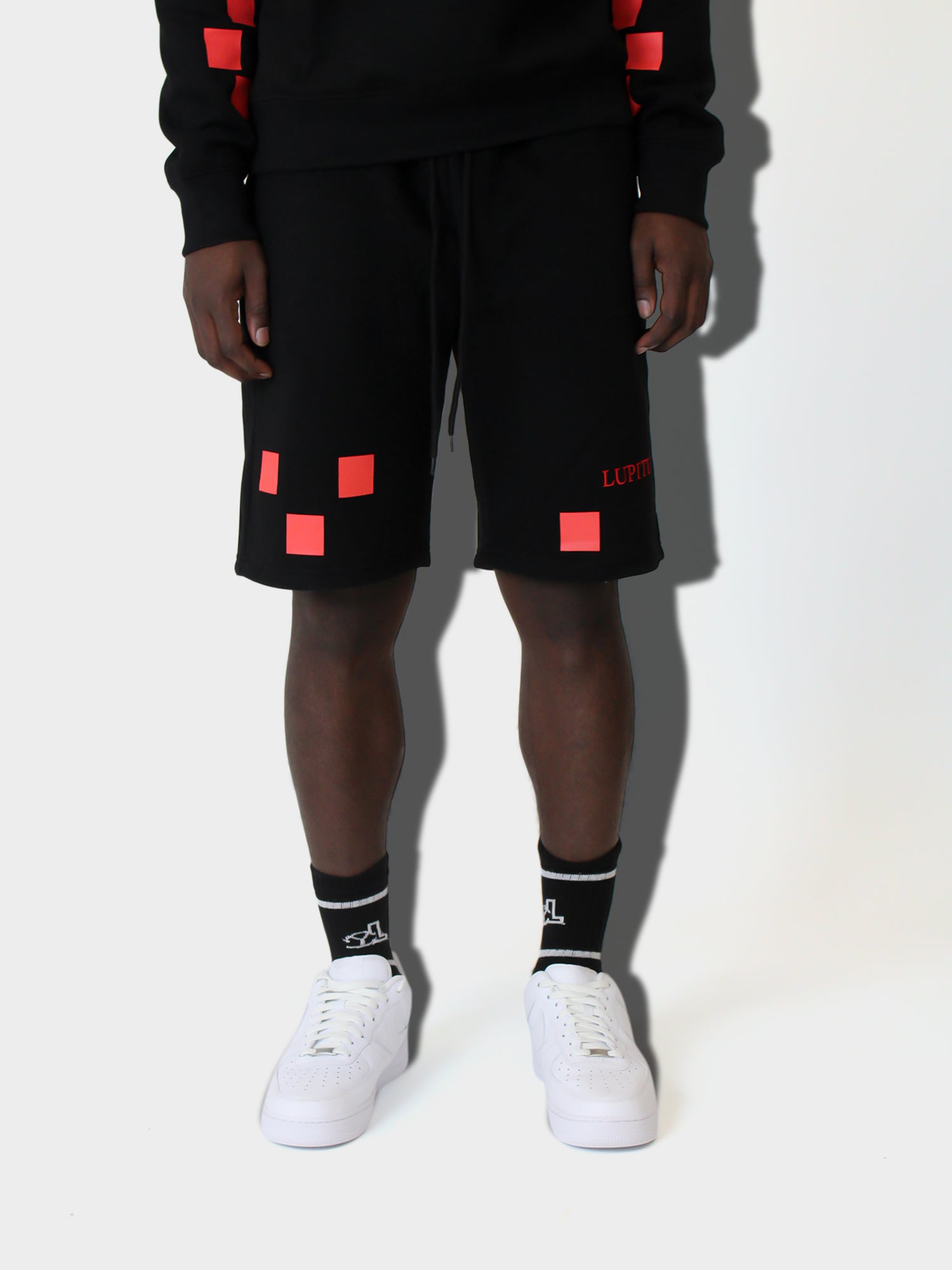 LUPITU MEN'S BLACK PUZZLE SHORT