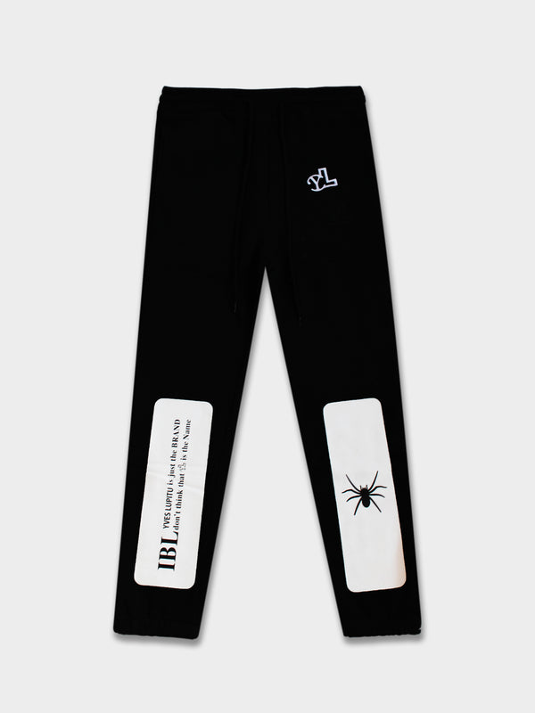 LUPITU BLACK SPIDER YL LOGO JOGGER PANT