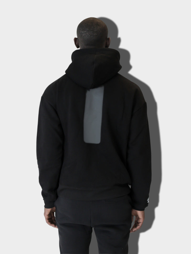LUPITU BLACK YL LOGO HOODIE