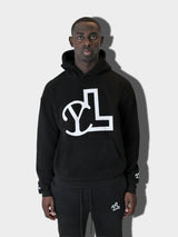 LUPITU BLACK YL LOGO HOODIE