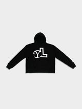 LUPITU BLACK YL LOGO HOODIE