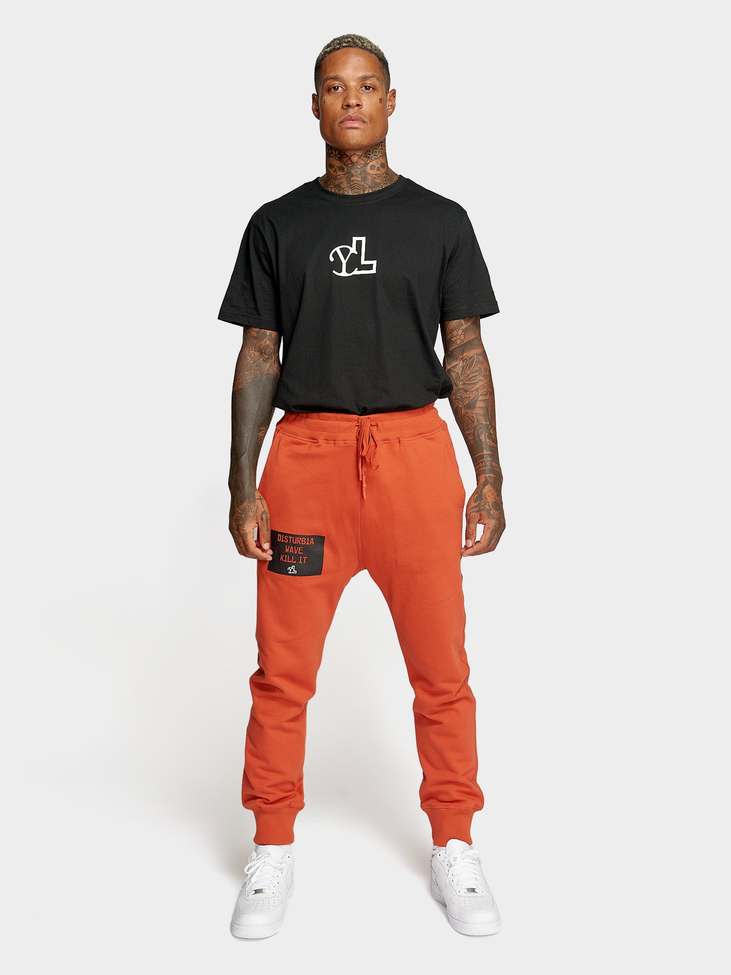 LUPITU DISTURBIA WAVE RED SWEATPANTS