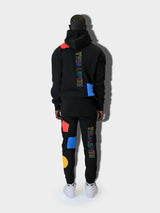 LUPITU DOMINO BLACK YL SWEATPANTS