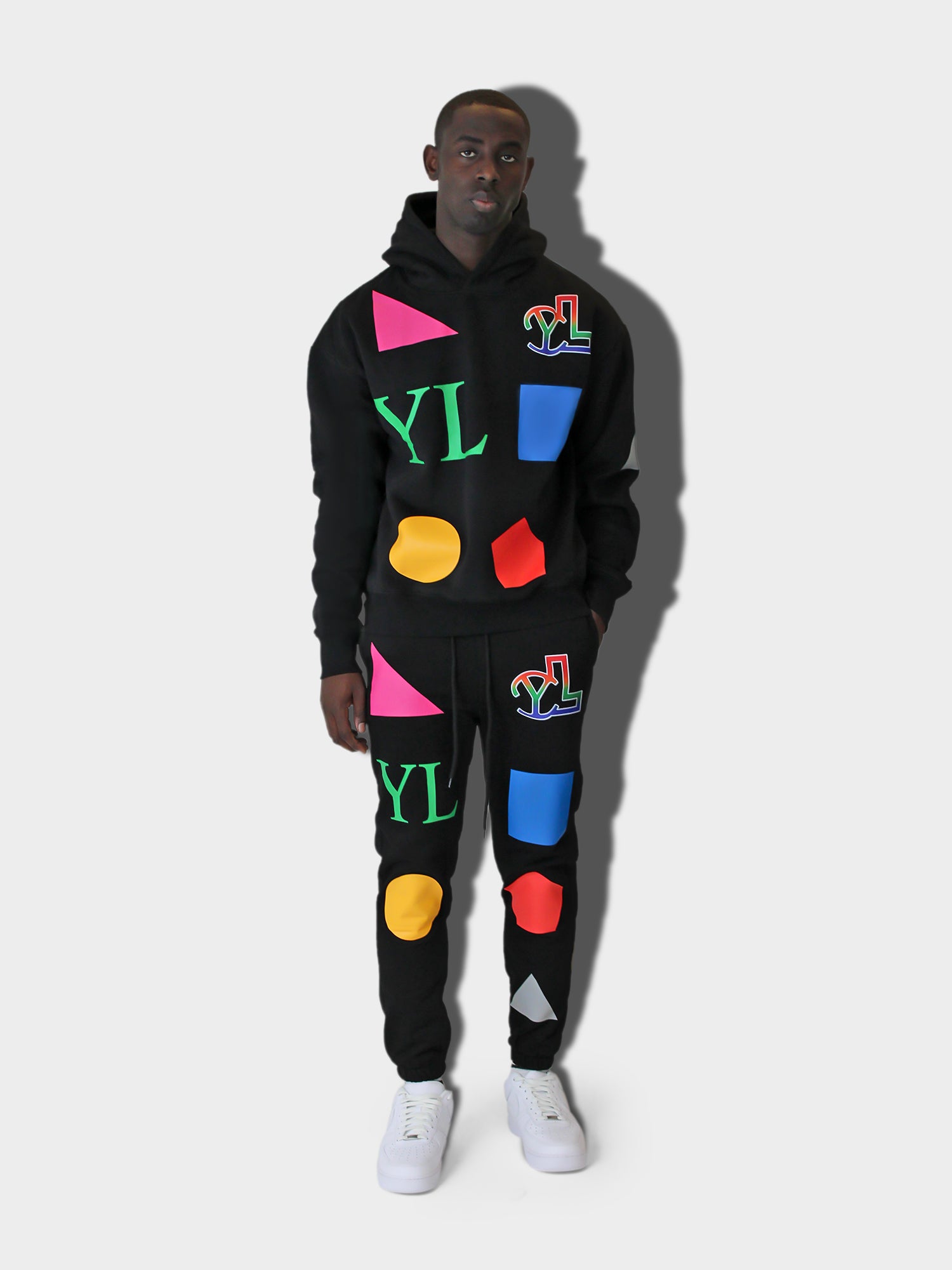 LUPITU MEN'S DOMINO BLACK YL HOODIE