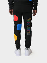 LUPITU DOMINO BLACK YL SWEATPANTS