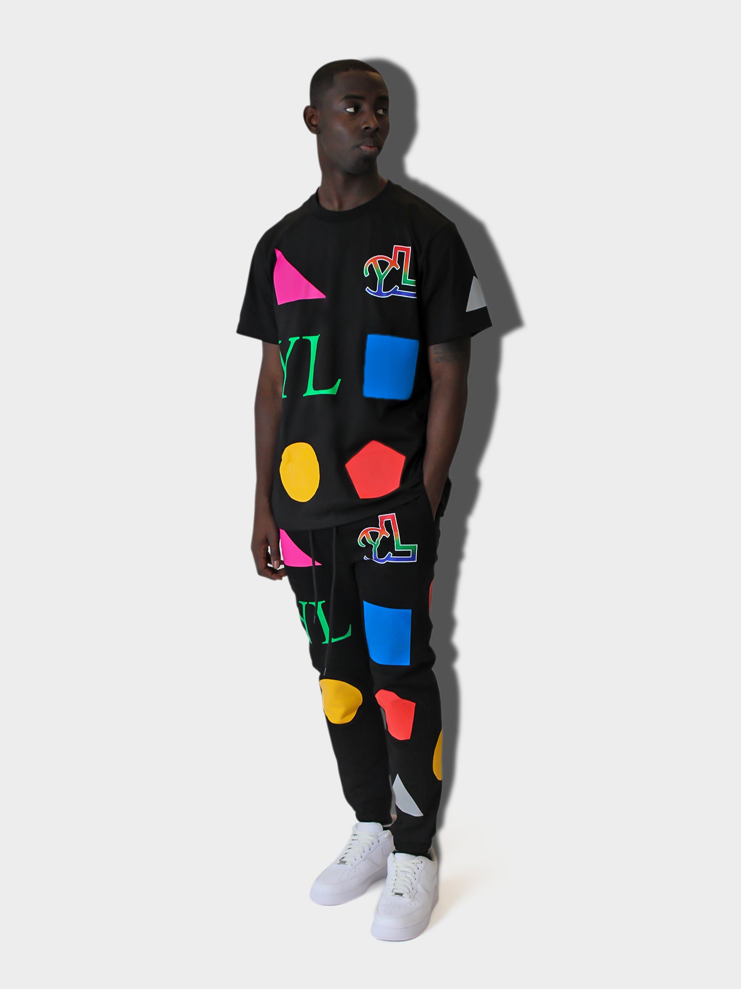 LUPITU MEN'S DOMINO BLACK YL TEE