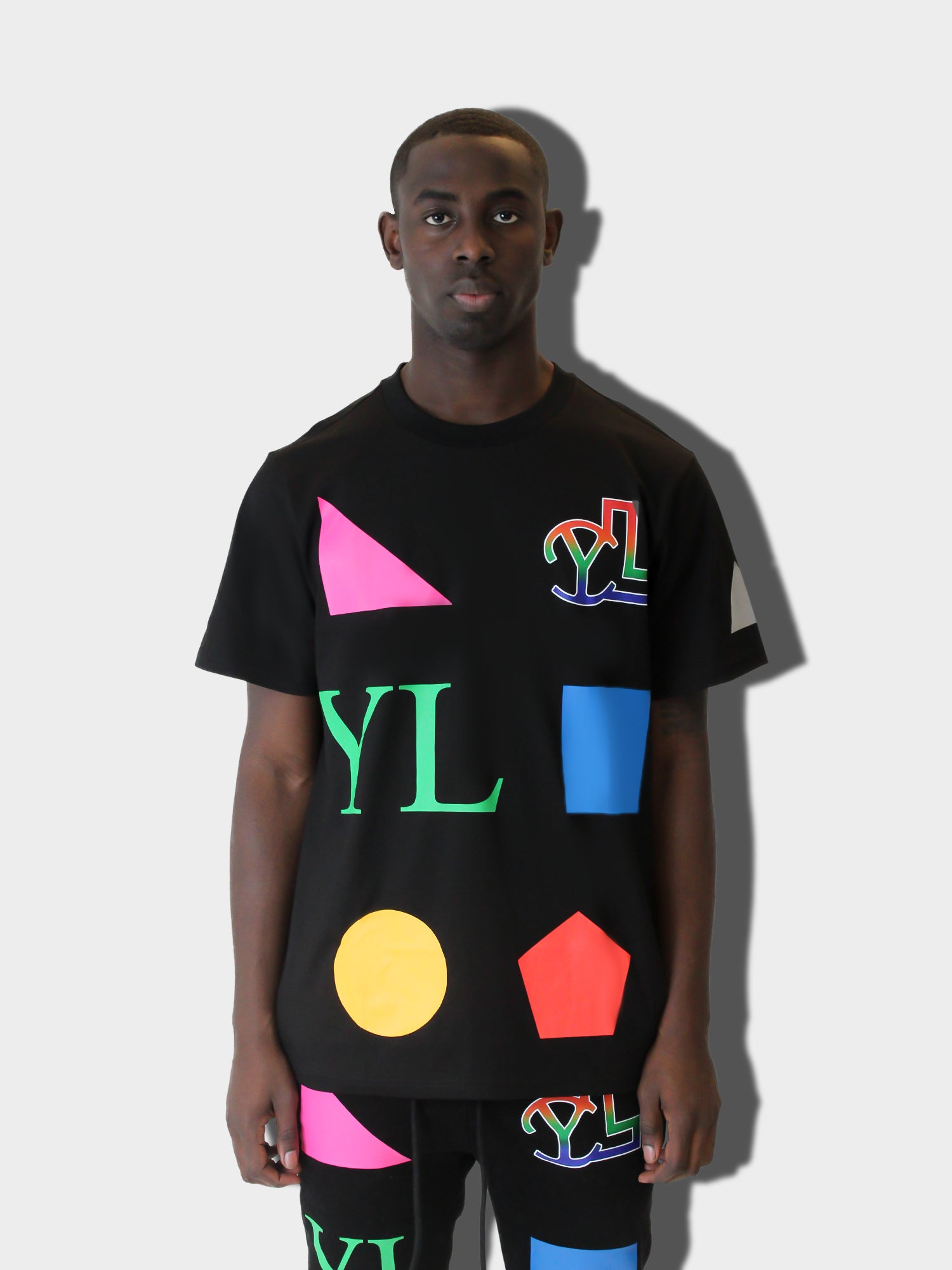 LUPITU MEN'S DOMINO BLACK YL TEE