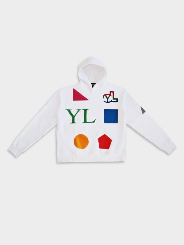 LUPITU DOMINO WHITE YL HOODIE