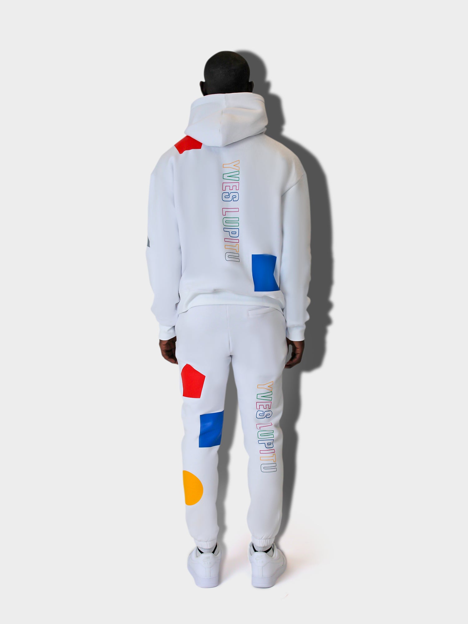 LUPITU MEN'S DOMINO WHITE YL HOODIE