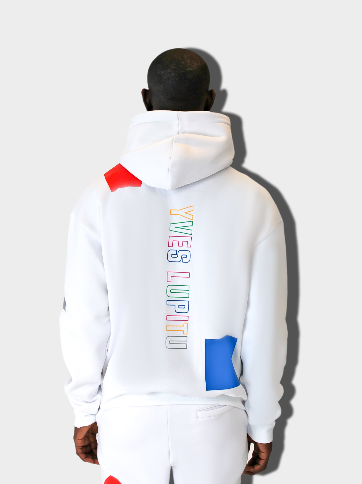 LUPITU MEN'S DOMINO WHITE YL HOODIE