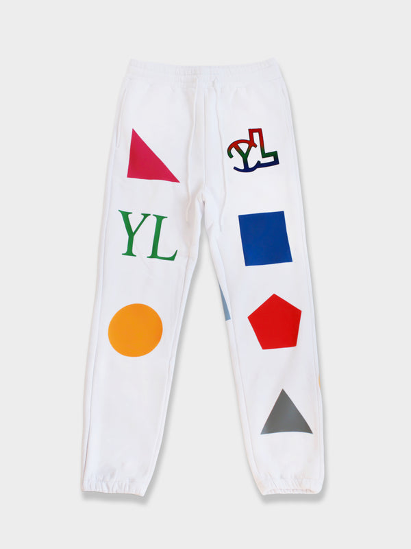 LUPITU DOMINO WHITE YL SWEATPANTS