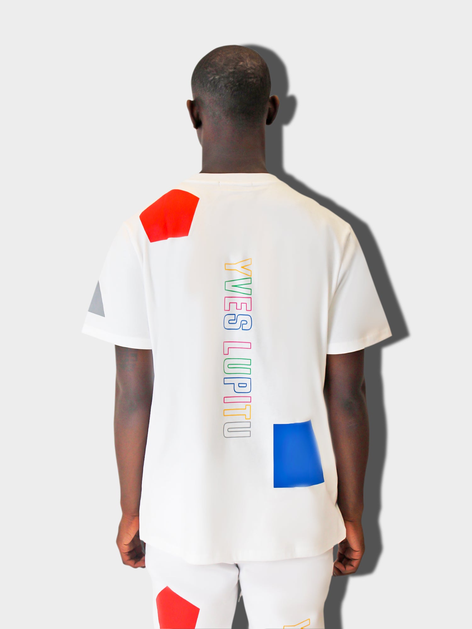 LUPITU MEN'S DOMINO WHITE YL TEE