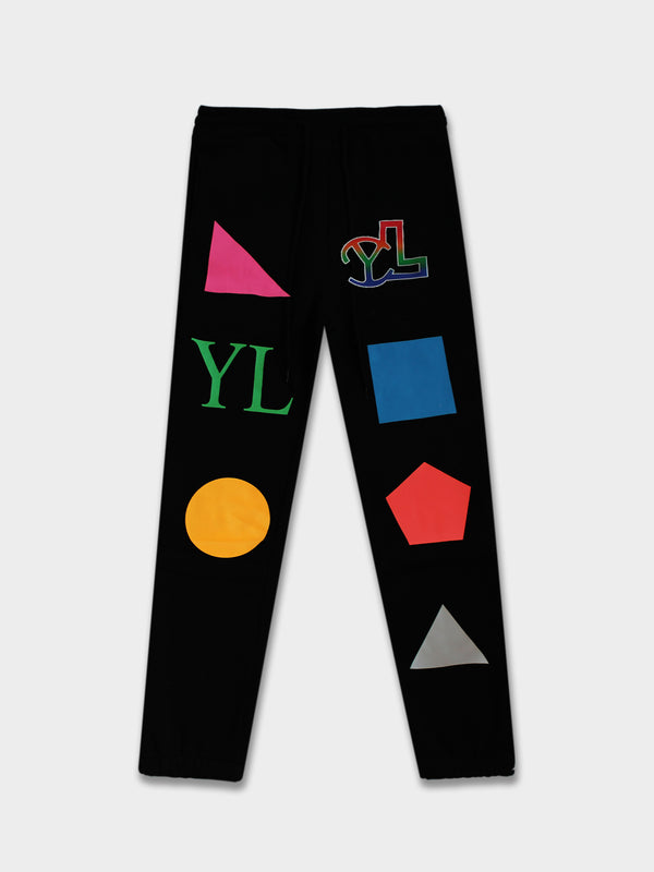 LUPITU DOMINO BLACK YL SWEATPANTS
