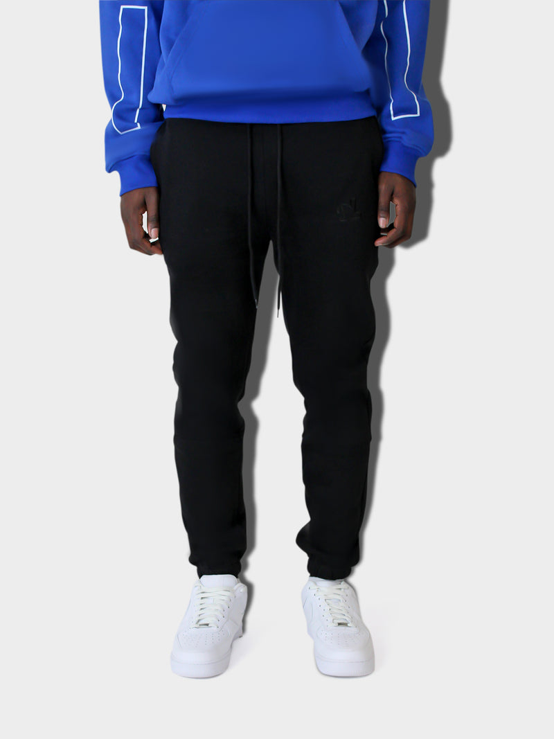 LUPITU FULL BLACK YL LOGO JOGGER PANT