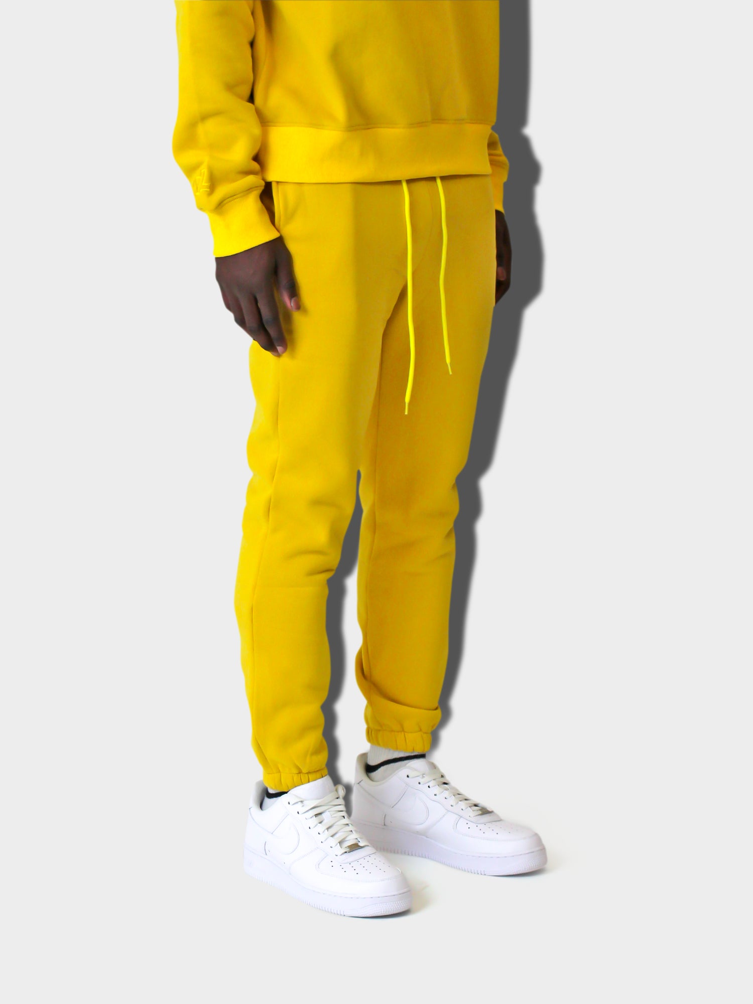 LUPITU MEN'S YELLOW YL LOGO JOGGER PANT