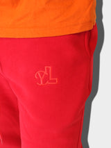 LUPITU FULL RED YL LOGO JOGGER PANT