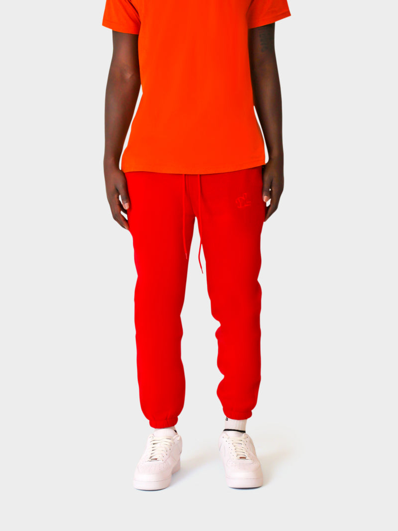 LUPITU FULL RED YL LOGO JOGGER PANT