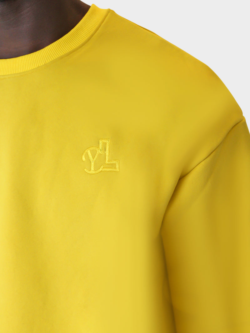 LUPITU FULL YELLOW YL LOGO SWEATER