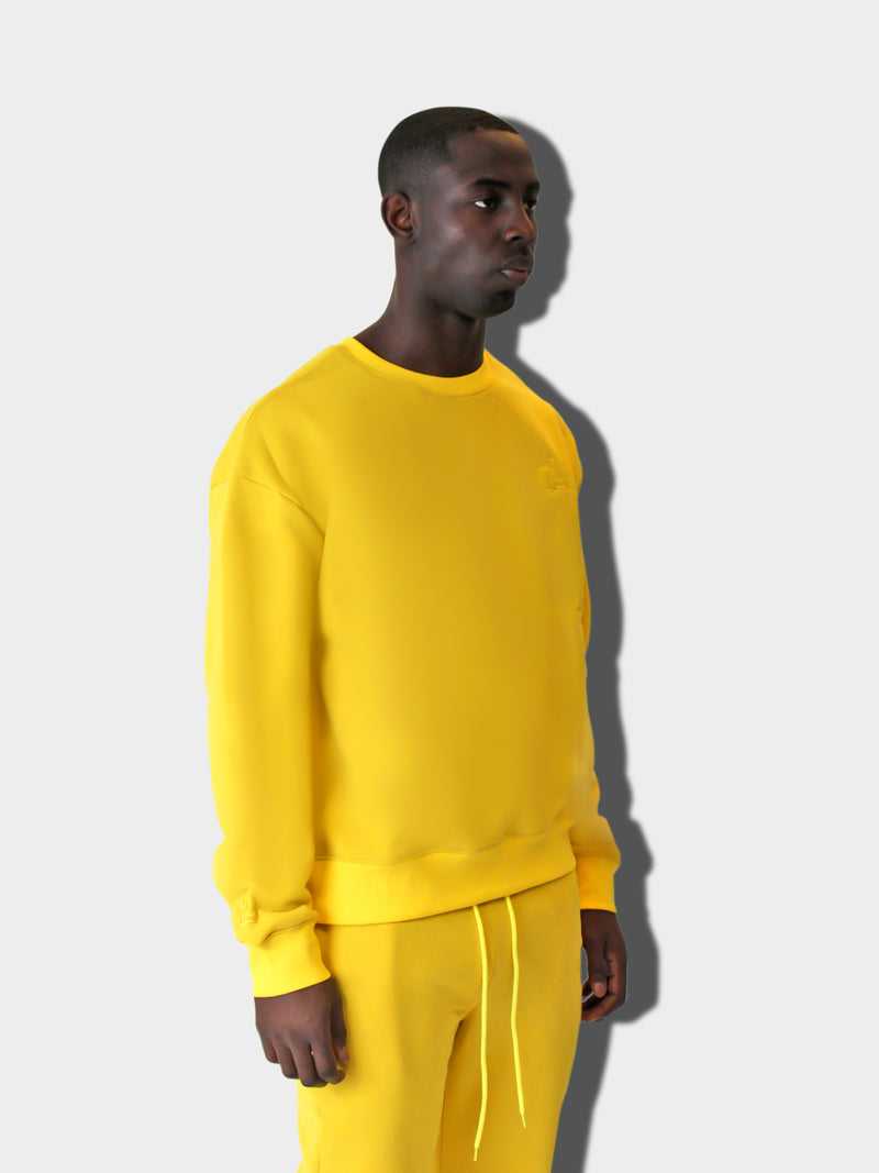 LUPITU FULL YELLOW YL LOGO SWEATER