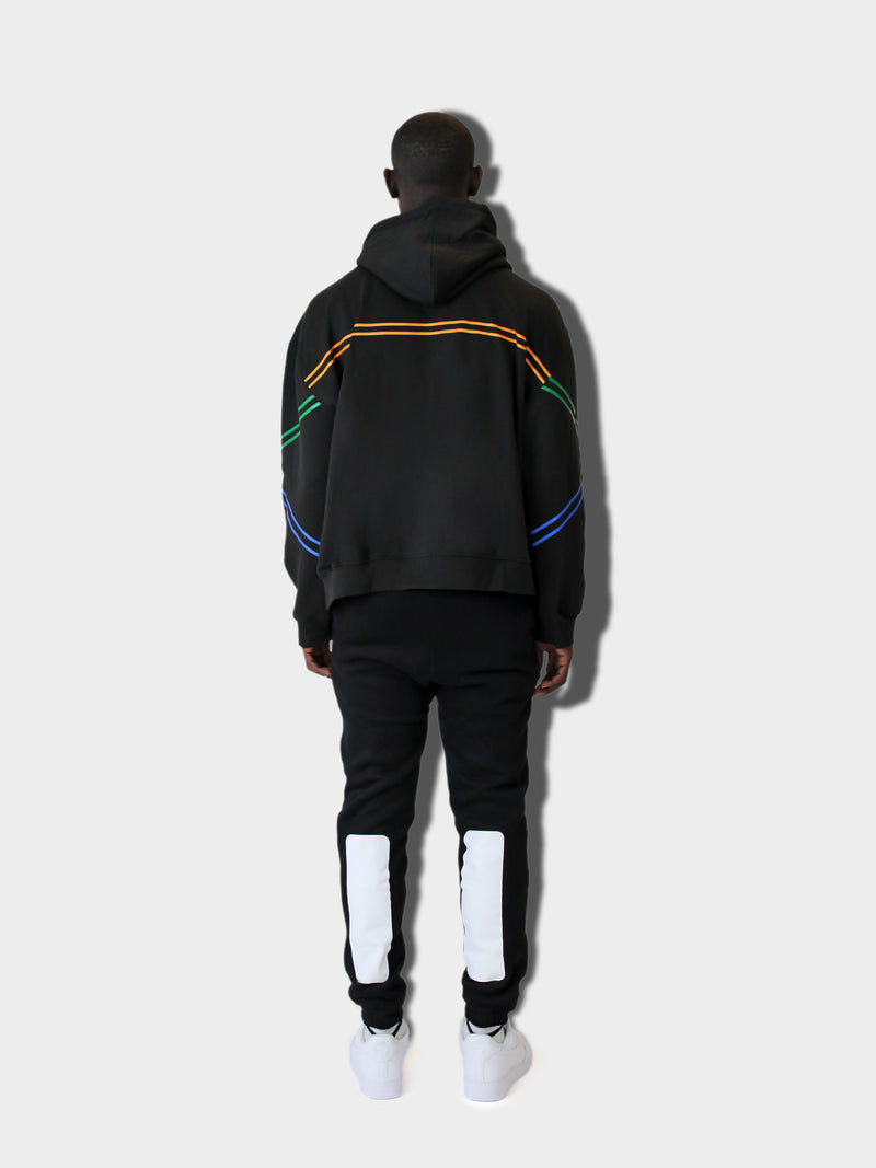 LUPITU BLACK SPIDER YL LOGO JOGGER PANT
