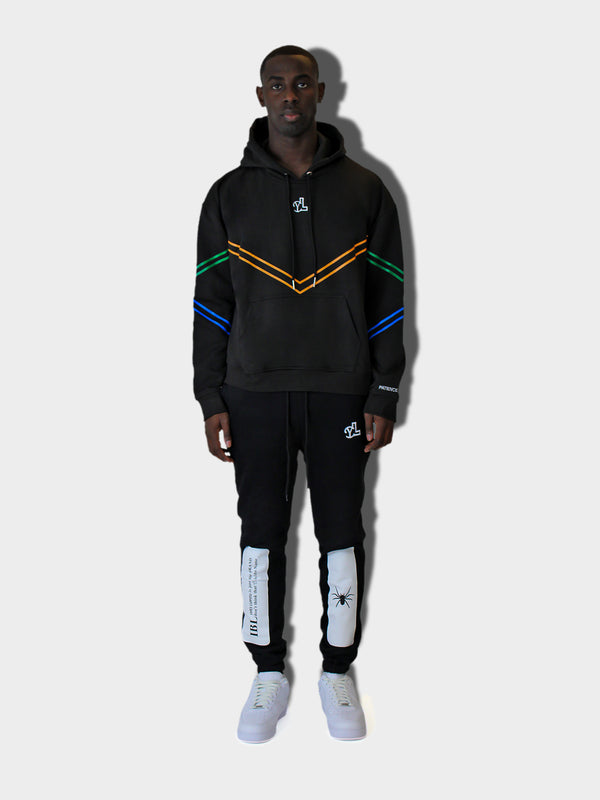 LUPITU BLACK SPIDER YL LOGO JOGGER PANT