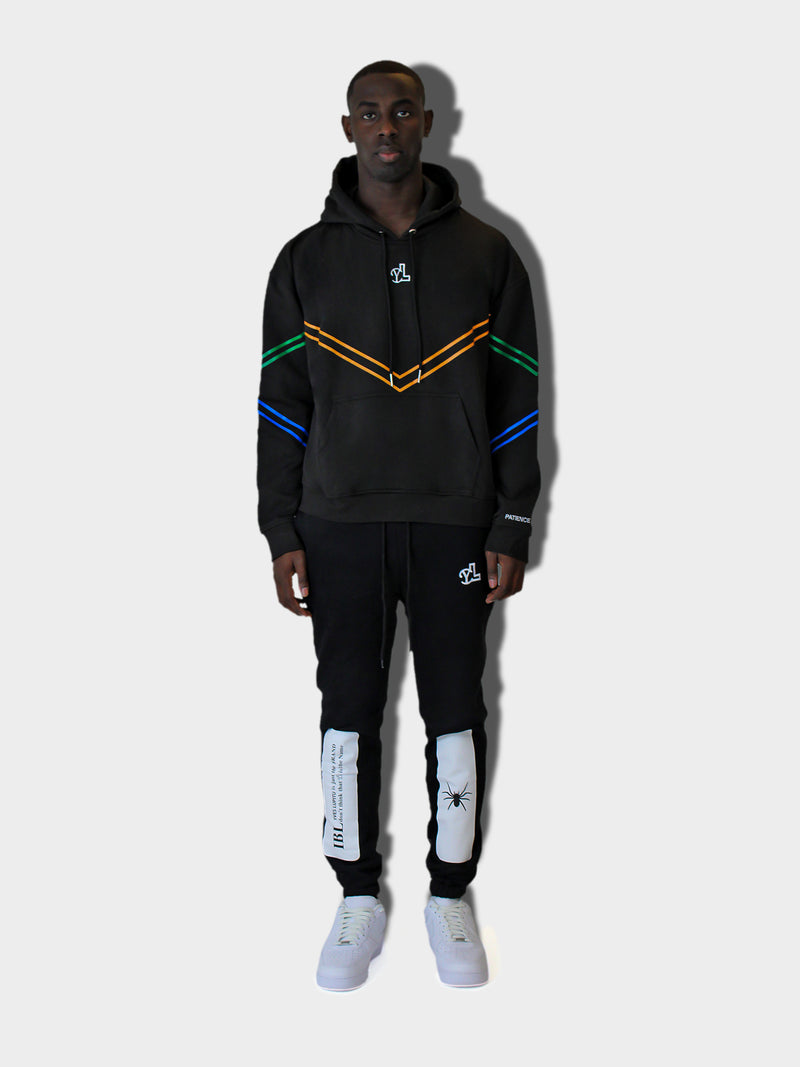 LUPITU BLACK SPIDER YL LOGO JOGGER PANT