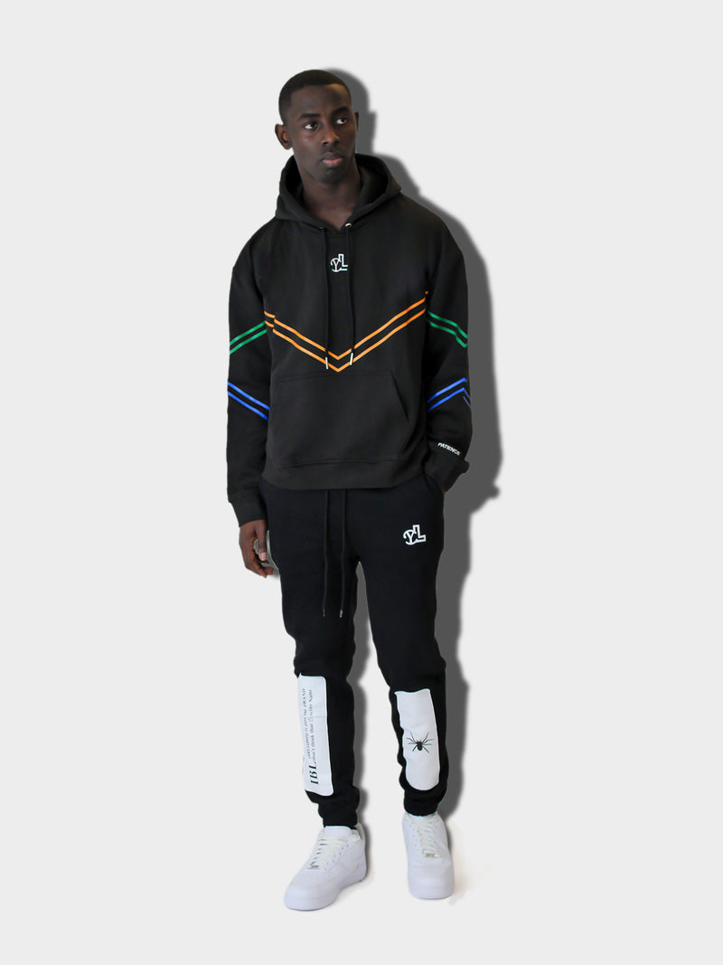 LUPITU BLACK SPIDER YL LOGO JOGGER PANT