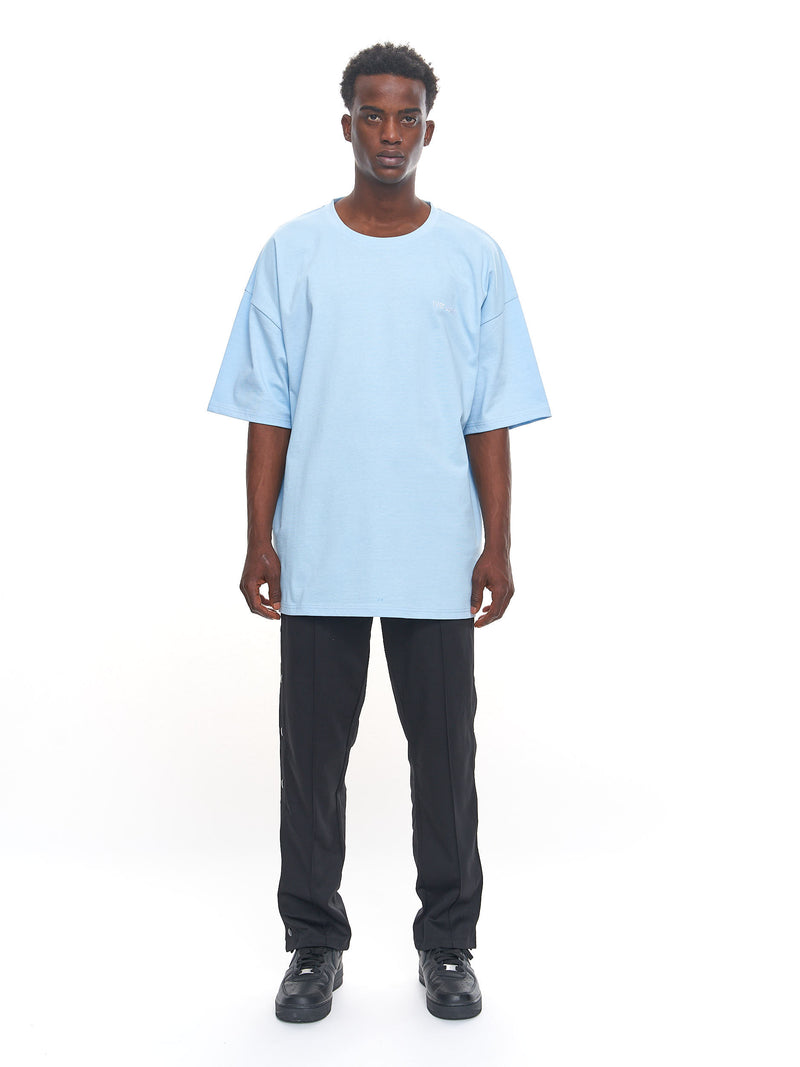 LIGHT BLUE OVERSIZE YVES LUPITU TEE - YVES LUPITU