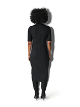LUPITU LONG TRIP BLACK DRESS