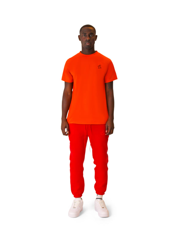 LUPITU FULL RED YL LOGO JOGGER PANT