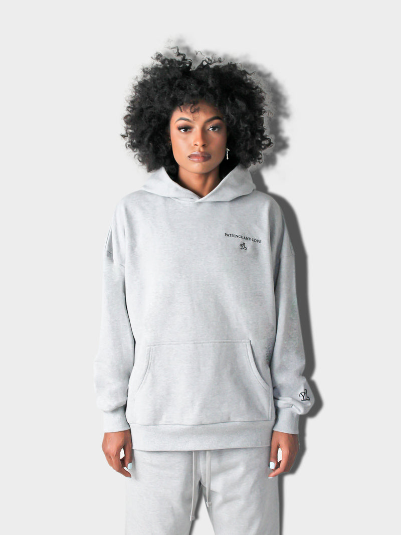 LUPITU WOMEN'S PATIENCE GREY HOODIE