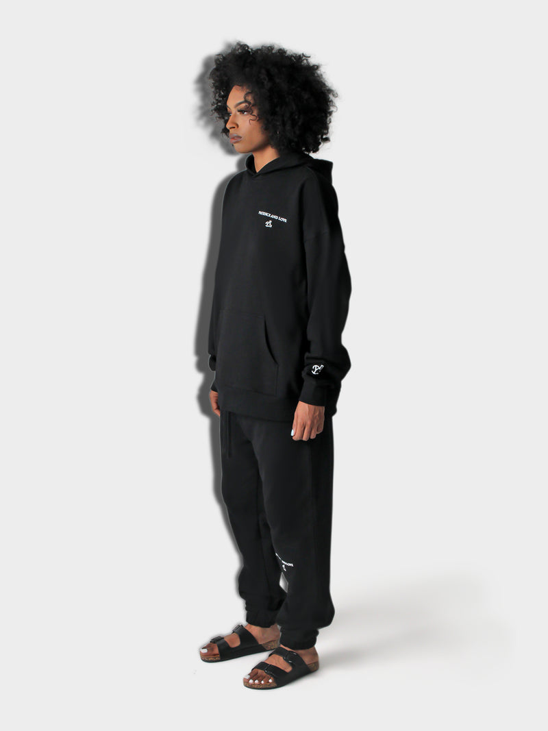 LUPITU WOMEN'S PATIENCE BLACK HOODIE