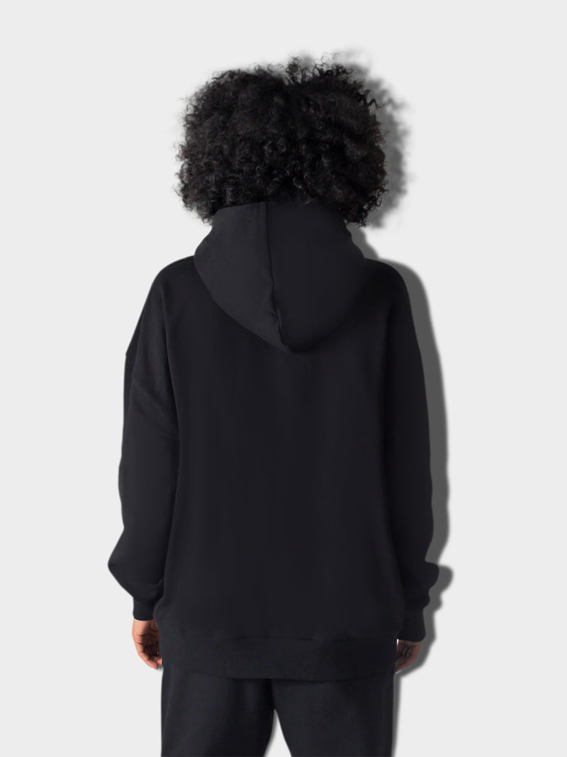 LUPITU WOMEN'S PATIENCE BLACK HOODIE