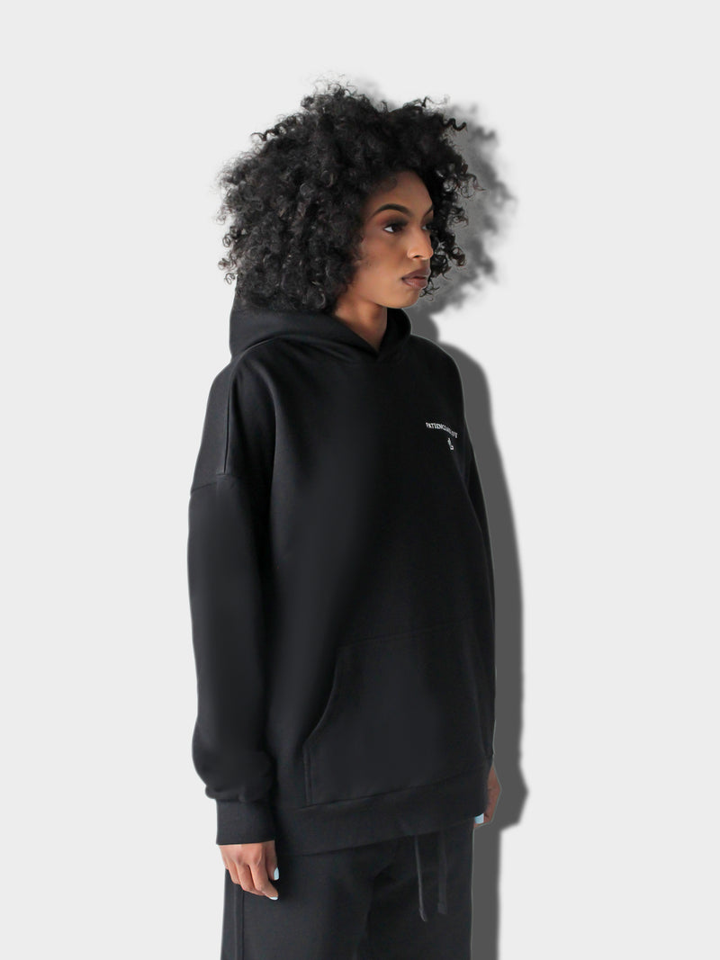 LUPITU WOMEN'S PATIENCE BLACK HOODIE