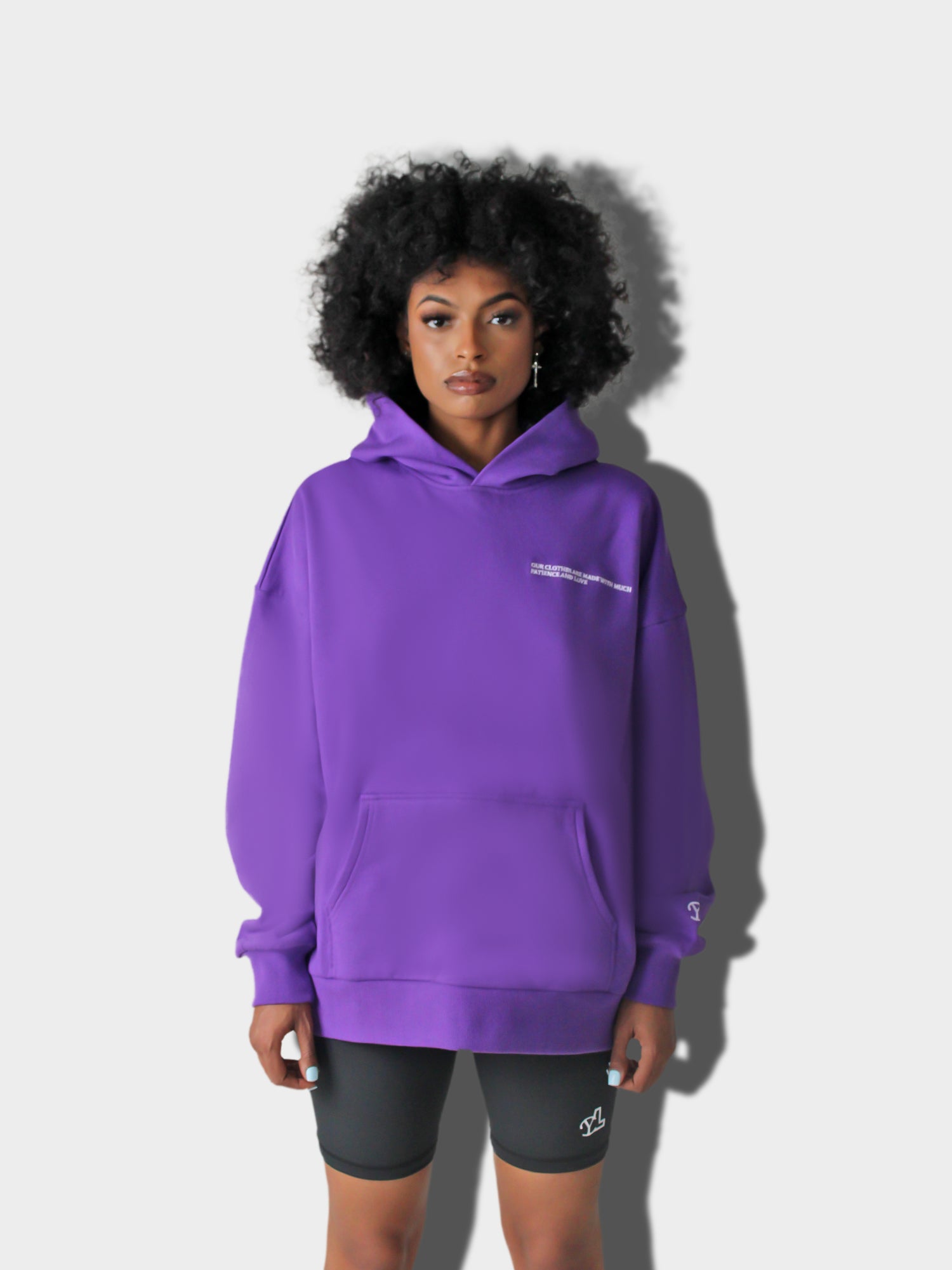LUPITU WOMEN'S PURPLE  HOODIE