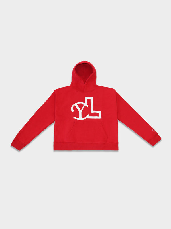 LUPITU RED YL LOGO HOODIE