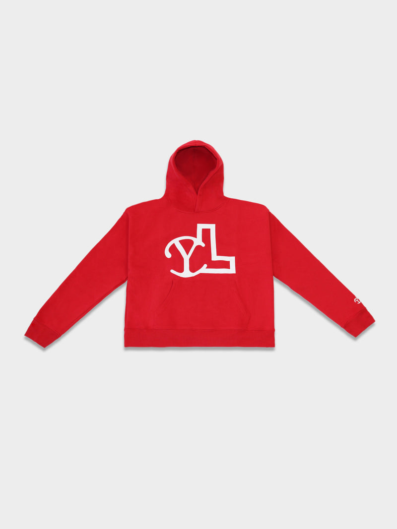LUPITU RED YL LOGO HOODIE