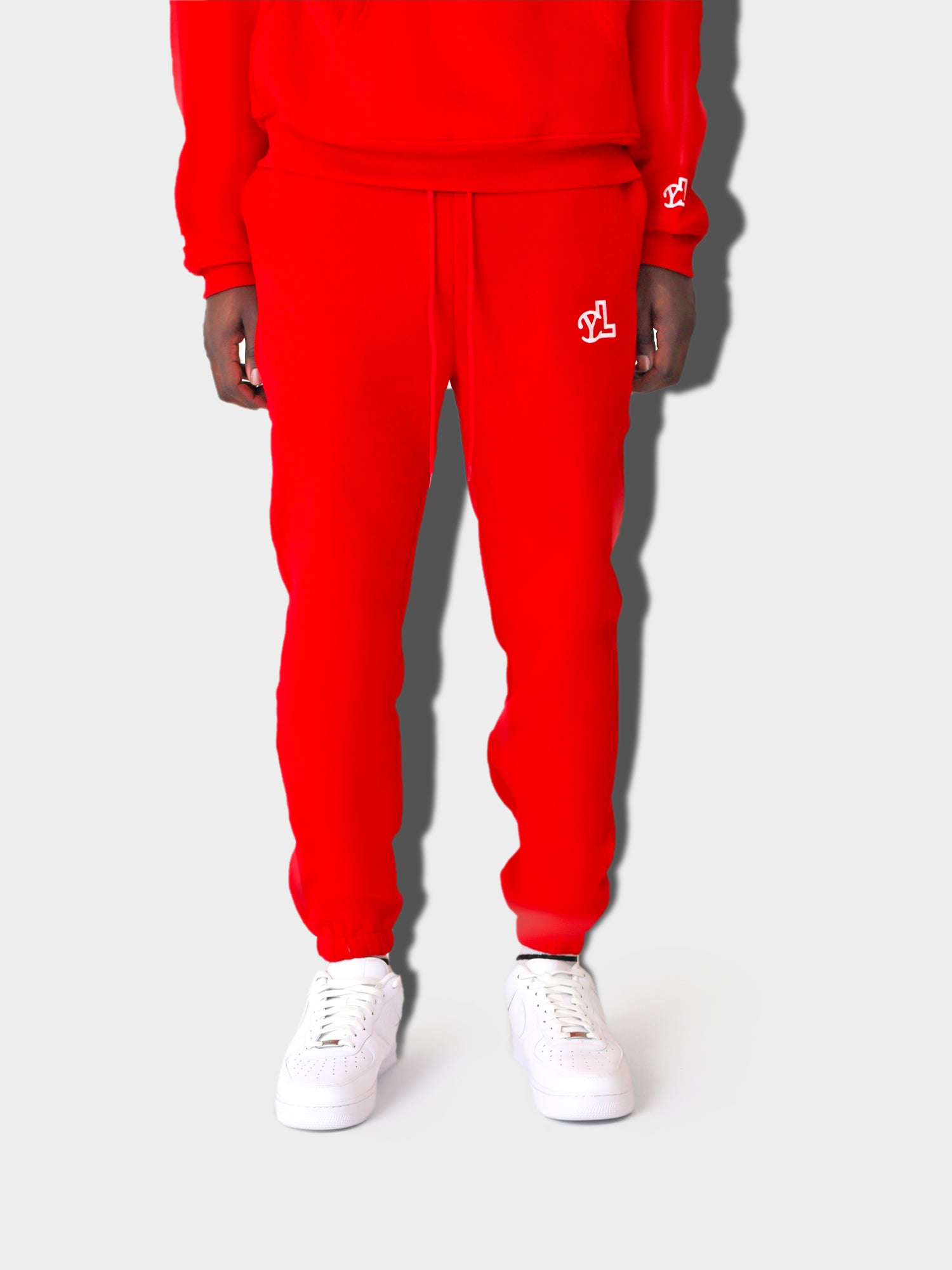 LUPITU MEN'S RED YL LOGO JOGGER PANT
