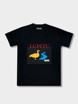 LUPITU SCHWAN BLACK TEE