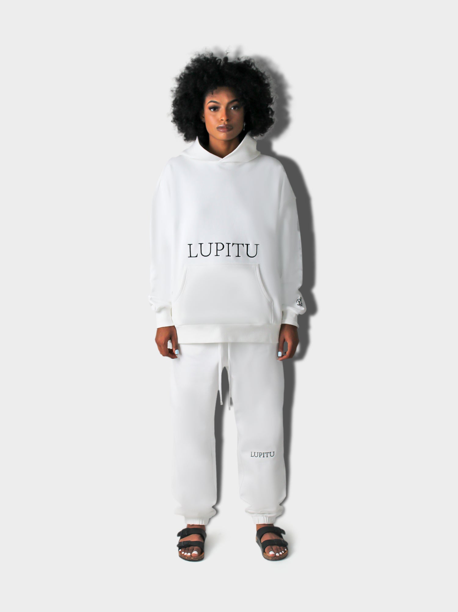 LUPITU WOMEN'S WHITE JOGGER PANT